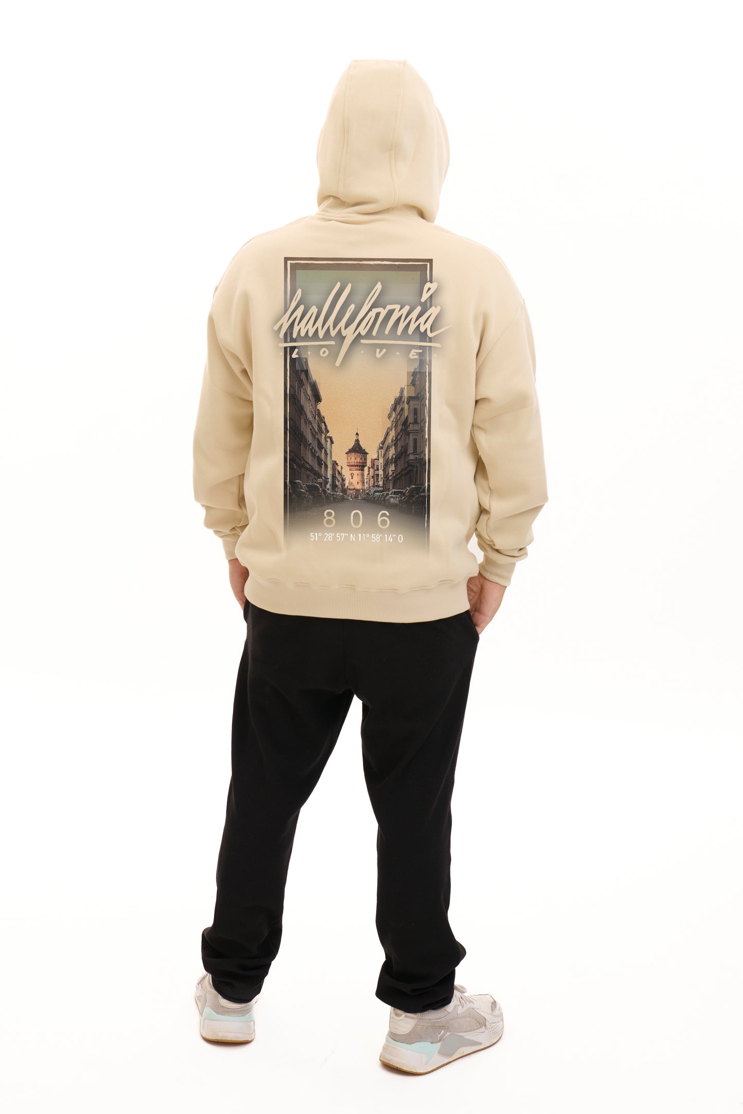 Hallefornia Love Hoody „Wasserturm“ Almond (Limited)