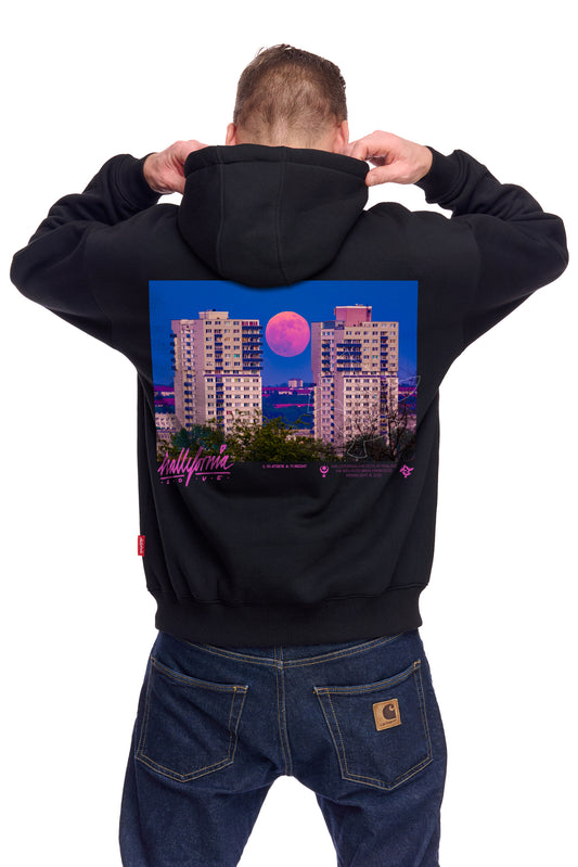 Hallefornia Love Hoody "Platten LOVE" Black (Limited)