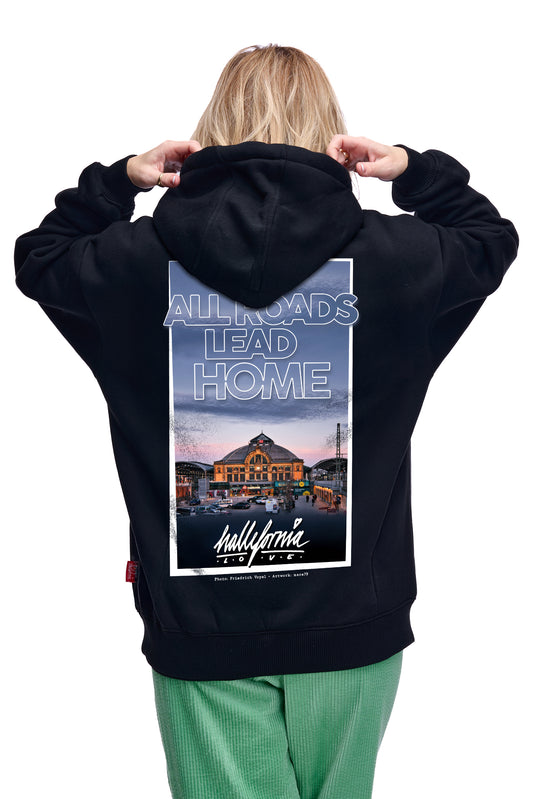 Hallefornia Love Hoody "All Roads Lead Home 2" Black (Limited)