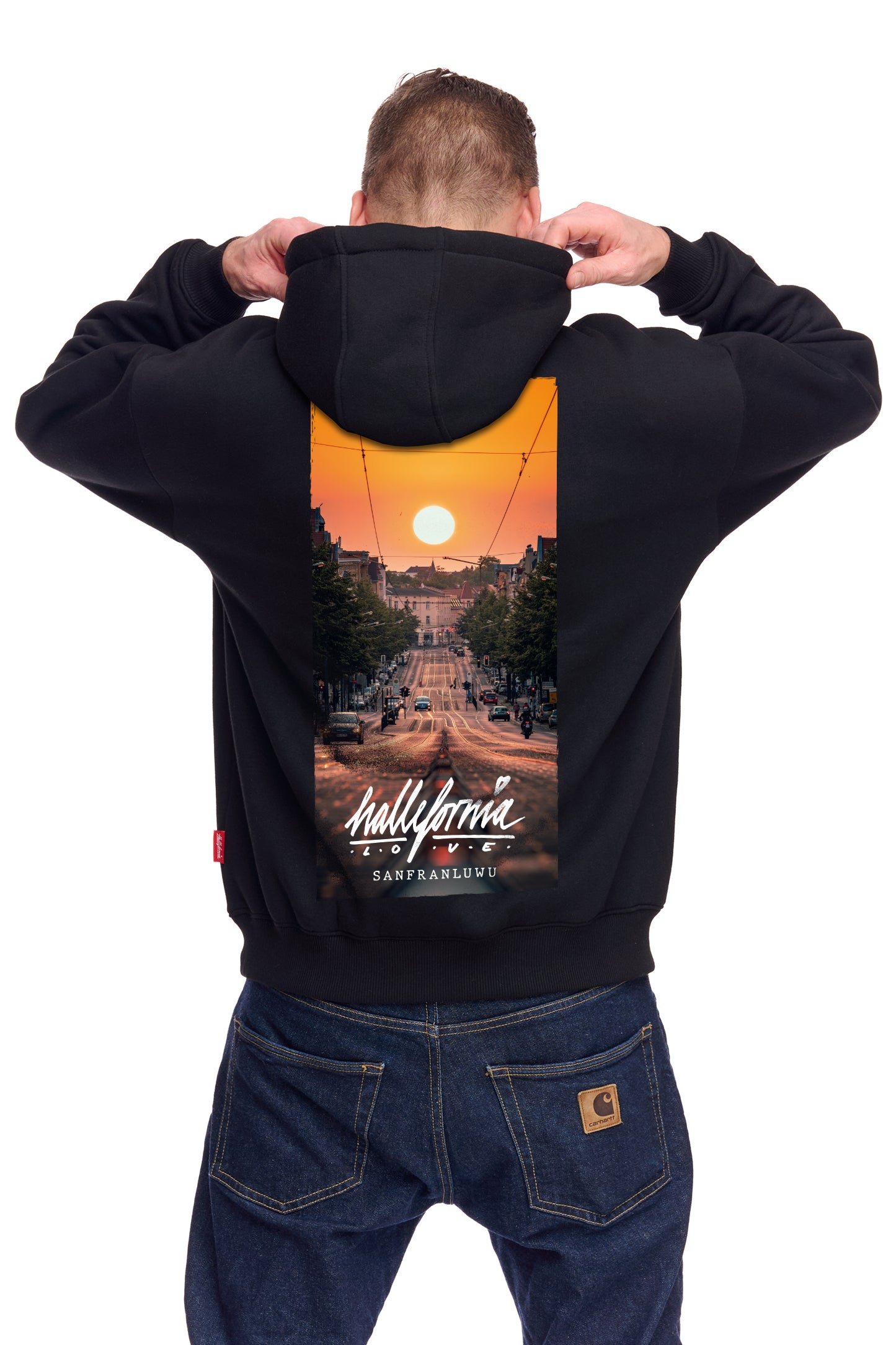 Hallefornia Love Hoody „SanFranLu-wu“ Black (Limited)