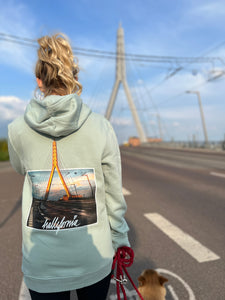 Hallefornia Love „Berlin Bridge“ Limited Hoody Salbei